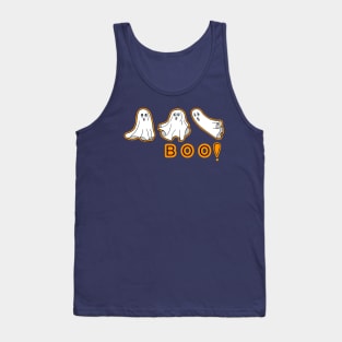 Halloween - Three Whimsical Ghosts BOO! Tank Top